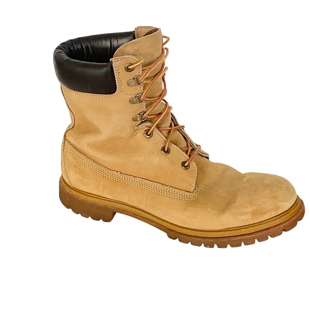 Timberland 8 Inch Premium Waterproof Boots Wheat Nubuck Leather 12281 Mens 12M